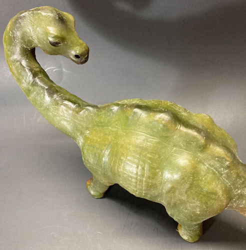 Vtg Saltasaurus Dinosaur Figure Prehistoric Collectible Toy/Art mid century 18" - Picture 6 of 11