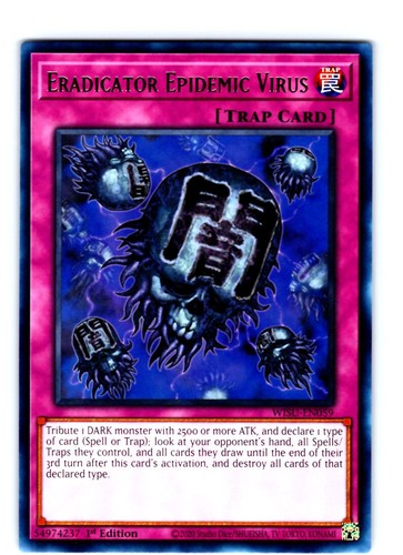 Yu-Gi-Oh! TCG Eradicator Epidemic Virus WISU-EN059 Wild Survivors - Picture 1 of 2