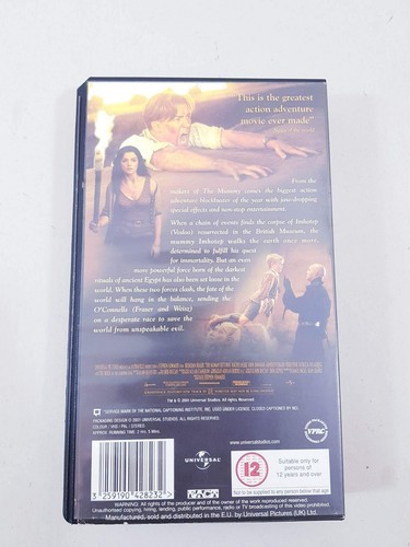 THE MUMMY RETURNS (2001) - Brendan Fraser - VHS Video - UNIVERSAL - UK / PAL. - Picture 2 of 4
