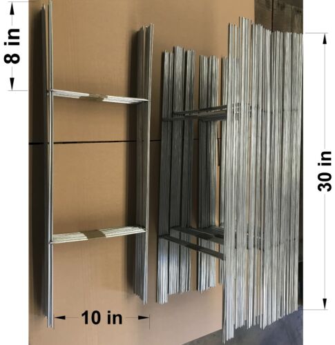 50 letreros estacas 30"" x10"" x9Ga uso de estacas de metal con letreros de patio corrugado - Imagen 3 de 12