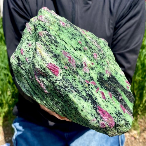 7LB Natural green Ruby zoisite (anylite) crystal Chakra Healing Energ - Picture 7 of 12