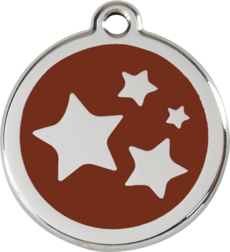 Red Dingo "Stars" Engraved Pet Dog & Cat ID Tag - Free Engraving - 11 Colours - Picture 10 of 25