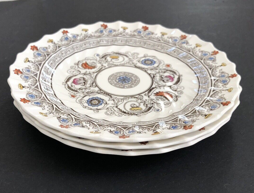 Lote de 3 Platos de Almuerzo Ensalada Inglaterra Patrón Florencia Spode Copeland Vintage 8" - Imagen 15 de 23