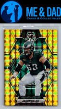 2023 Panini Mosaic #196 Jason Kelce Mosaic Yellow