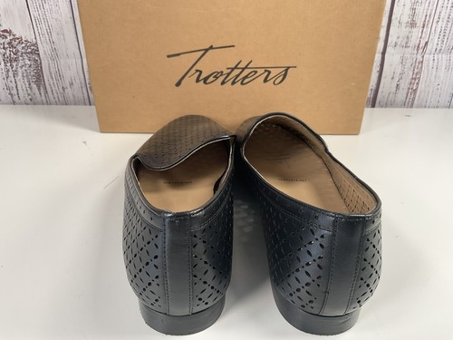 Trotters mocassino donna zenzero nero tomaia in pelle traforata taglia 10M - Foto 3 di 5