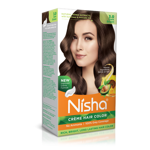 Nisha Unisex Crema Permanente Tinte de Cabello Color, 18 Tonos Disponibles, Pack de 3 - Imagen 21 de 137