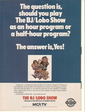 Claude Akins The BJ/Lobo Show 1983 Ad- MCA-TV  you're the winner!