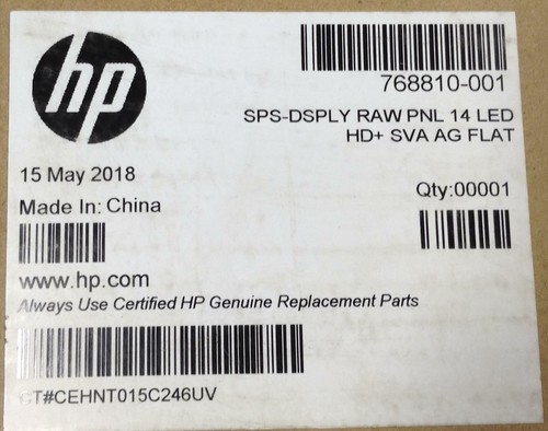 HP ELITEBOOK 745 G2 768810-001 B140RTN02.3 14.0 HD+ 30pin Led Screen Display NEW - Picture 7 of 7