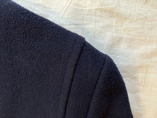 Cappotto lungo vintage Pendleton 100% lana vergine blu donna taglia 18 - Foto 21 di 24