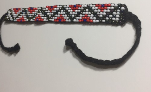  Wrist Band,  From Panama City, Panama, Beads With Tie,  Indian Made, , New   - Picture 1 of 12