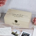 Personalised Wooden Wedding Memory Keepsake Box Mr & Mrs Couples Gift