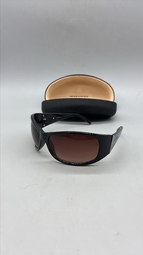 Bruce Oldfield Designer Black/ Brown Sunglasses with Original Case - Picture 2 of 9