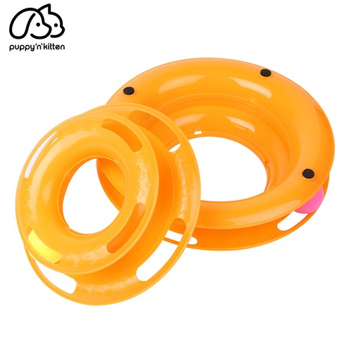 Pet Cat Crazy Ball Disk Interactive Toys Amusement Plate Trilaminar Funny Toy - Picture 17 of 17