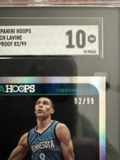 Zach LaVine 2014-15 Panini Hoops Basketball RC  #272 RC Artist Proof /99 SGC 10