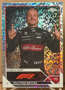 Valtteri Bottas 2023 Topps Chrome F1 #36 Mini Diamond Refractor 278/299