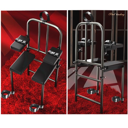Sex Furniture BDSM Chair Erotic Bondage Arm-Chair Sex Position Aid Chair - Picture 3 of 9