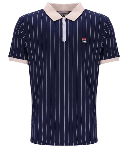 FILA Men's Polo BB1 Classic Vintage Collared Shirt Short Sleeve Top Stripe S-4XL - Picture 14 of 33