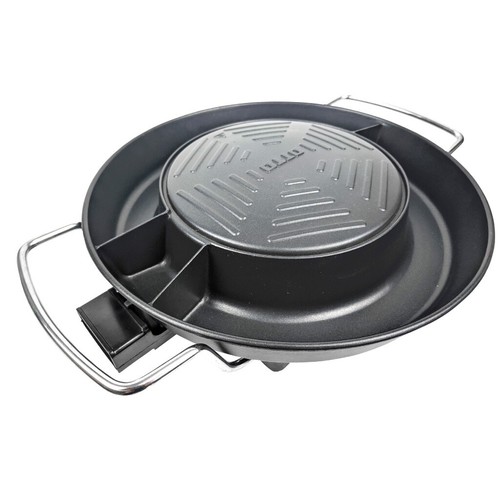 14" BBQ Grill Elektrische Pfanne KOMPLETTSET OTTO Schwarz Beschichtet Hot Pot THAI KOREAN - Bild 3 von 7