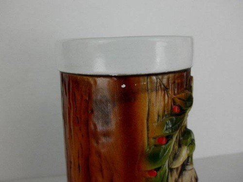 Tovagliolo vintage Mallard Stein C-8107 venatura del legno ceramica Giappone - Foto 4 di 6