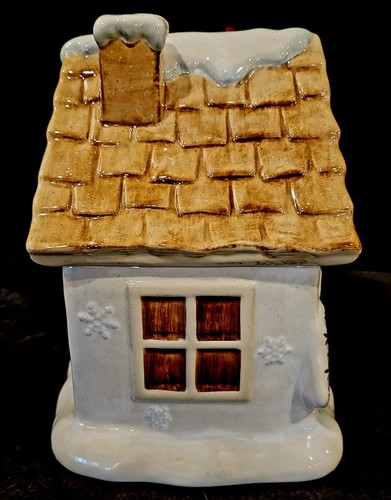 FRASCO DE GALLETAS ST NICHOLAS SQUARE WINTER WISHS BOTE DE NAVIDAD CASA MUÑECO DE NIEVE - Imagen 4 de 5