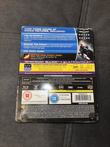 Rare Steel book The Dark Knight Rises Blu-ray 2012 - Picture 2 of 3