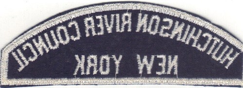 SEA SCOUT BWS HUTCHINSON RIVER COUNCIL / NEW YORK BLUE & WHITE FULL STRIP - Picture 2 of 2