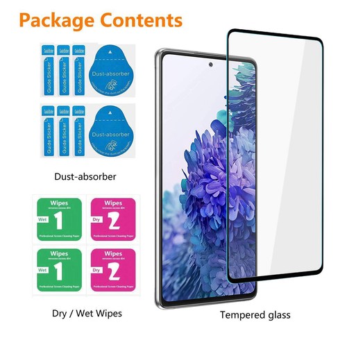 Full Coverage Tempered Glass Screen Protector Guard For Samsung Galaxy S20 FE 5G - Picture 38 of 48