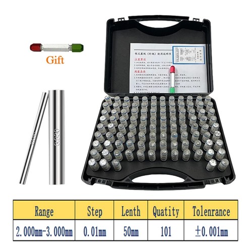 Precision Steel Pin Gauge Set Range Plug Gage for Carpentry and Inspection - Picture 27 of 31