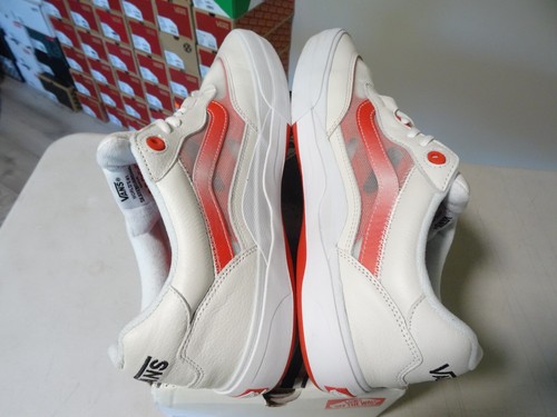 Vans Wayvee CUERO BLANCO ROJO SKATE Zapatillas Zapatos Talla 13 - PARA HOMBRES VN0A5JIABJT1 - Imagen 4 de 7