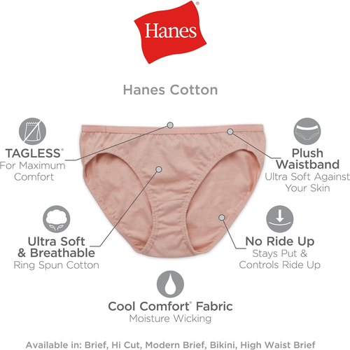 Women'S Cotton Brief Value Pack, 10-Pack, Assorted Brief Underwear (Colors May V - Picture 5 of 6