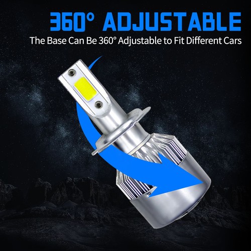 For Hyundai Sonata 2002-2008 - 6000K H1+H7 LED Combo Headlight Combo Bulbs Kit - Foto 15 di 16