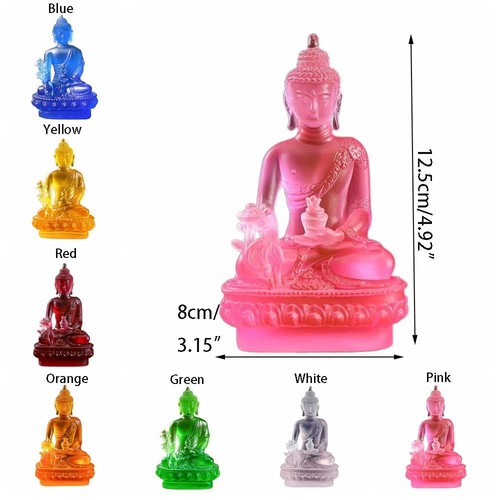 Zen Ornaments Resin Buddha Crafts Pharmacist Buddhist Sculpture Collectibles - Picture 2 of 19