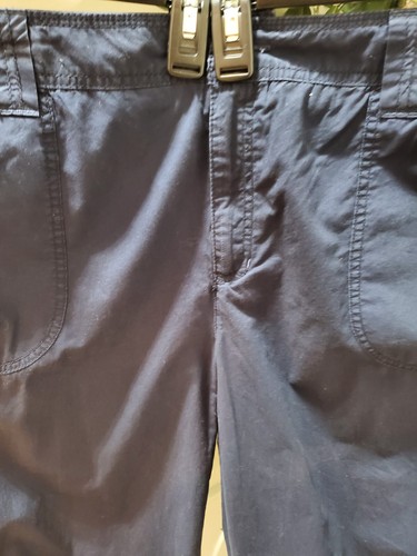 Caribbean Jean Women's Blue Cotton Mid Rise Zippered Straight Legs Pant Size 16 - Picture 2 of 11