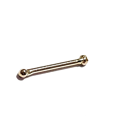 Gold Nose Stud Tiny 1mm Ball Real 9ct 9k Gold 6mm Post Ball End Stud Jewellery - Picture 5 of 21