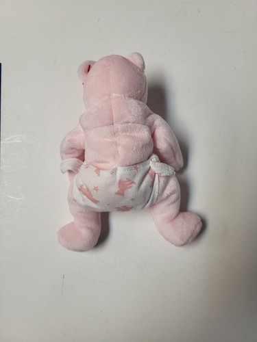 Ty Beanie Baby Its A Girl Baby Pink Bear Diaper Stuffed Animal 2003 - Picture 5 of 10