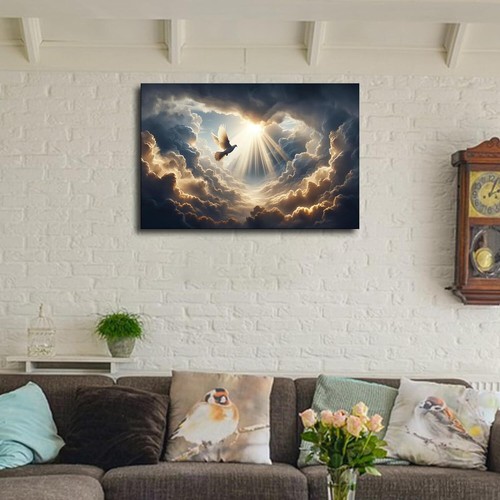 Christian Art Holy Spirit Dove Poster for Bedroom Wall Decor Art Poster - Picture 3 of 5
