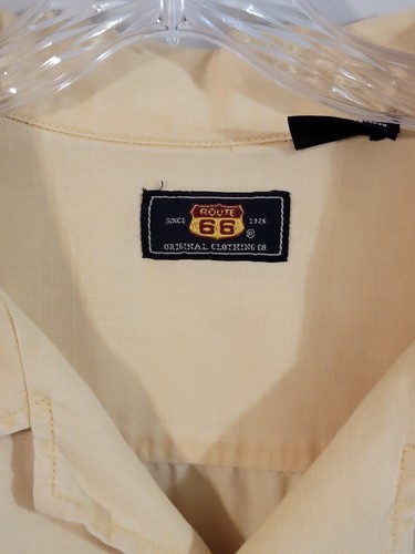 Route 66 XL Yellow Short Sleeve Shirt - Picture 4 of 6