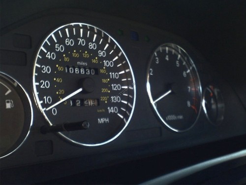 For Mitsubishi Galant 93-96 Polished Aluminium Chrome Gauge Rings 4 pieces - Imagen 6 de 7