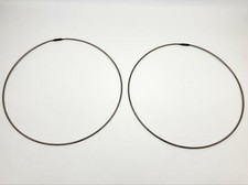 HPC LKR-11 Large Key Rings 11" Diameter Threaded Fastener Holds 200 Keys 2 Pack