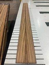 Zebrawood Raw Wood Veneer 2 sheets 95'' x 3.5'' 84E