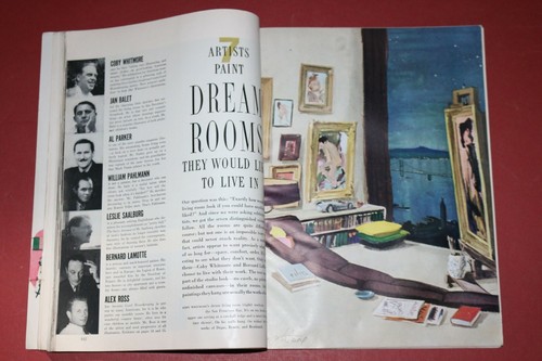 GOOD HOUSEKEEPING magazine August, 1951 w/ ALEX ROSS cover, also beautiful ads - Picture 2 of 3