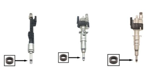 BMW Fuel Injector Teflon Seal Ring 13537584315 fit N43 N53 N54 N63 ENGINE 6 Pcs - Picture 4 of 5