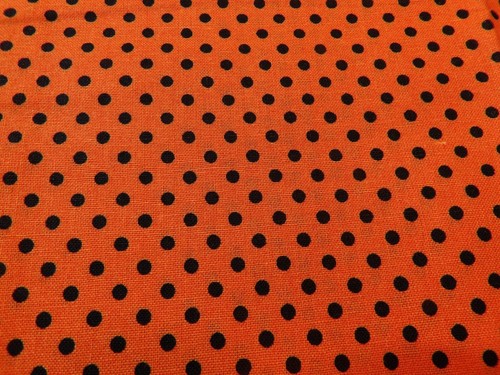 Halloween Cotton Fabric - Pokka Dots - 1 yard - H-328-J - Picture 2 of 4