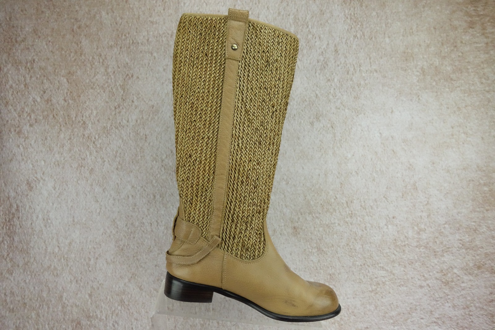 Schuler And Sons Brown Woven Knee Knee Knee High Pull On Saddle Boots Women's sz 6.5M 30b272 Schuler And Sons Brown Woven Knee Knee Knee High Pull On Saddle Boots Women's sz 6.5M 30b272