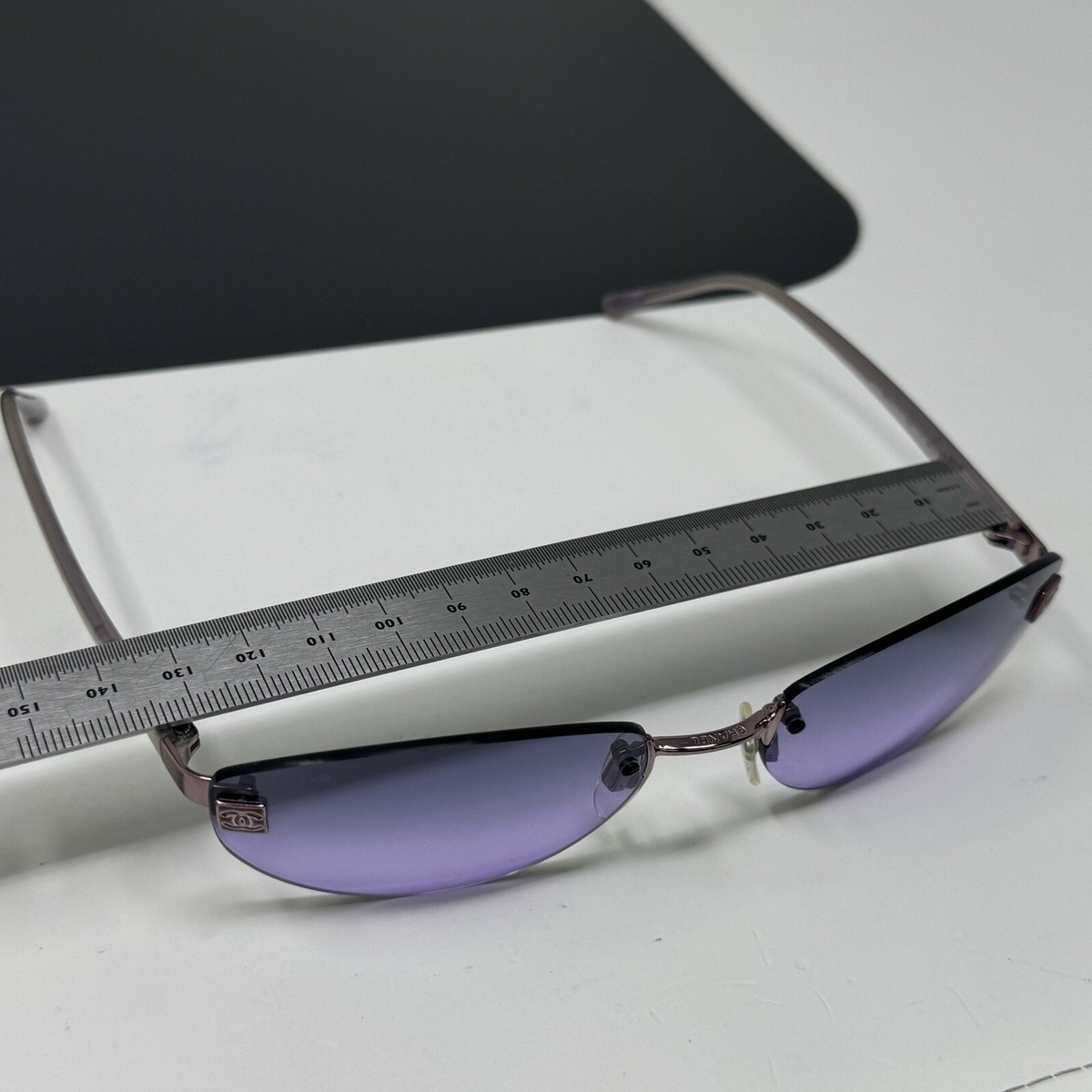 Vintage CHANEL Rimless Sunglasses 4069 C.225/90 Excellent