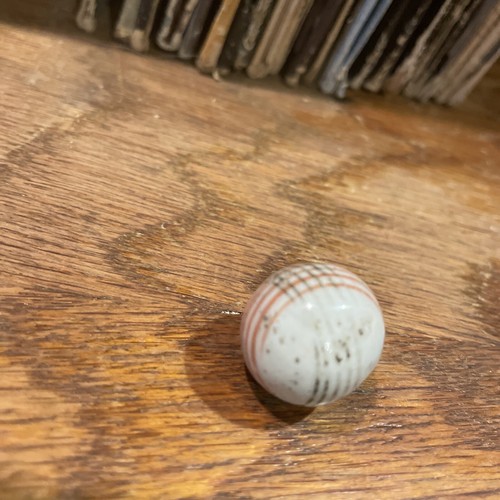 German Antique Handmade Lined China Marble Unique One Of A Kind Banded 3 Color - Picture 18 of 21