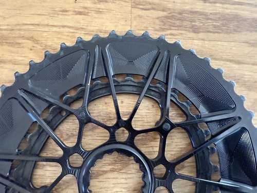 absoluteBLACK SpideRing Oval Direct Mount Chainring Set 52/36t HOLLOWGRAM - Picture 2 of 8