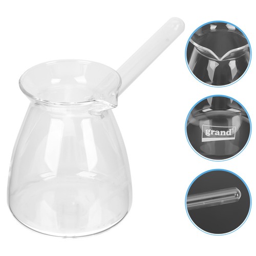 Turkish Coffee Pot Glass Stovetop Tea Maker Heat Resistant 450ml - Picture 6 of 12