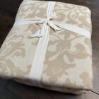 Pottery Barn Jacquard Medallion Cotton/Linen Duvet Cover, Full/Queen ~ Neutral