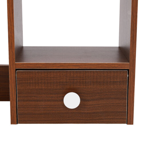 Organizer da Scrivania con Cassetti Noce Scuro?Colore 2 Livelli 80cm - Foto 21 di 23